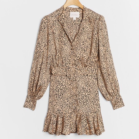 Anthropologie Laurie Cheetah Mini Dress - Picture 2 of 6